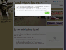 Tablet Screenshot of andthenhesaid.com